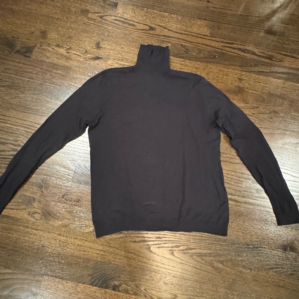 TOPSHOP men’s Black Long Sleeve Knit Cotton Turtleneck. XXL
